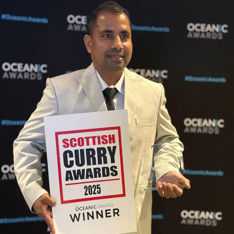 Scottish Curry Awards winner